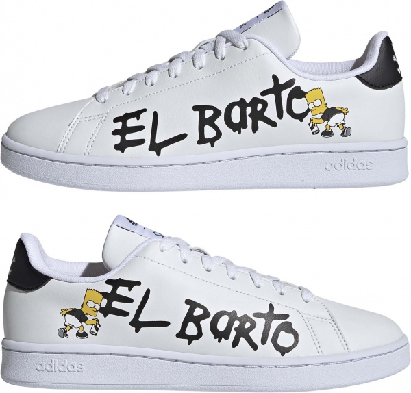 Кроссовки Adidas ADVANTAGE GZ5306 р.UK 8,5 бело-черный