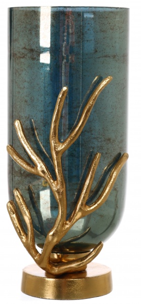 Ваза PANACHE Grapevine 35 см темно-зелений/золото 