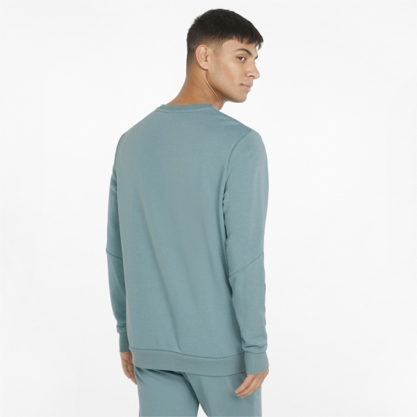 Свитшот Puma ESS+ Tape Crew 84738450 р. 2XL зеленый