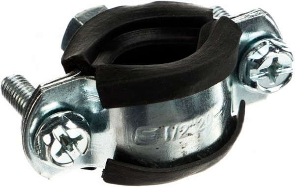 Хомут із гумовою прокладкою М8 20-24 мм 1/2