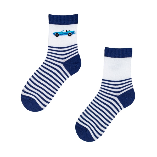 Носки для мальчиков Wola W34.P01 399 р. 27-29 белый с синим 