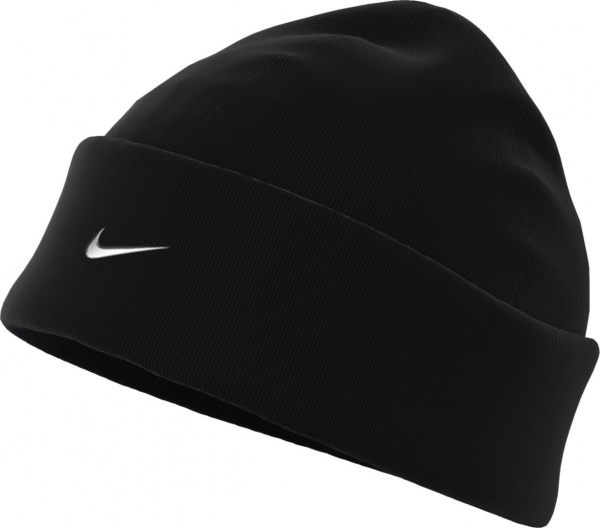 Шапка Nike K NK PEAK BEANIE SC SWSH FB6492-010 р.one size черный