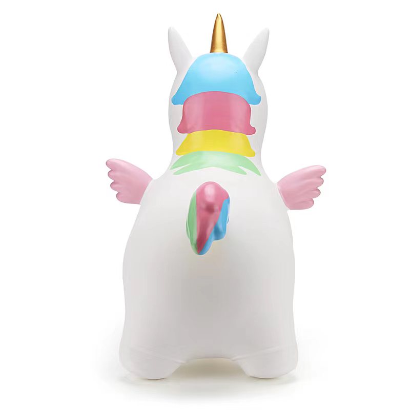 Попрыгунчик надувной MaxxPro kids Единорог с насосом PA39925