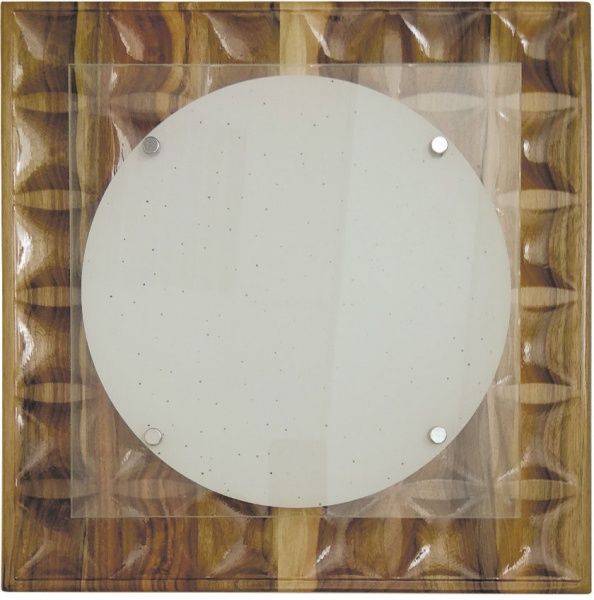 Світильник стельовий Декора НББ 32320 3D LED 24 Вт горіх 