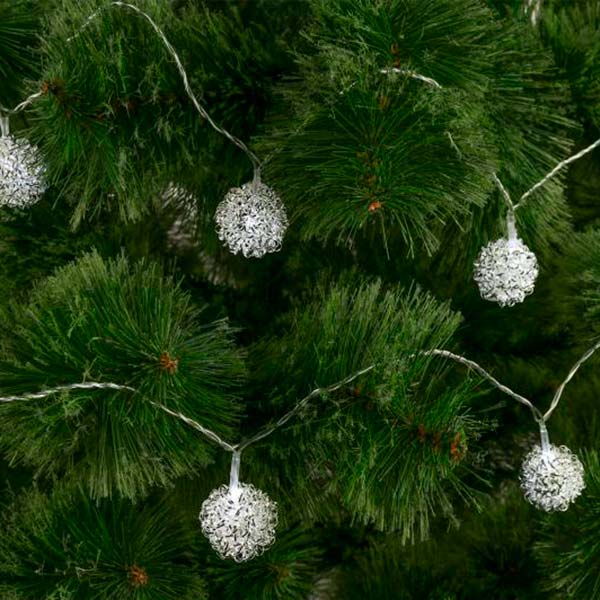 Гирлянда линейная LED 20 ламп 4 м белая 11502505