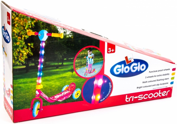 Самокат Hy-Pro Glo-Glo рожевий 92287 