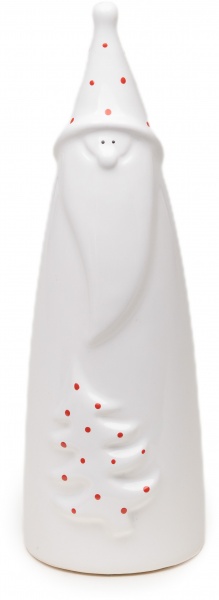 Статуэтка Дед Мороз белый 8,5x9x24,5 см 1410-24,5 Eterna