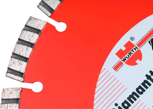 Диск алмазний відрізний WURTH Red Line 230x2,4x22,2 бетон, цегла, тротуарна плитка 1668700230