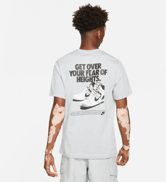 Футболка Nike M NSW TEE NIKE AIR GX DD3354-012 р.XL сірий