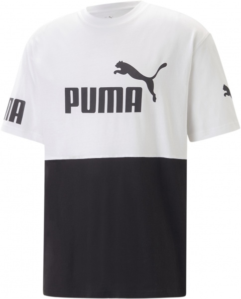 Футболка Puma POWER COLORBLOCK TEE 67332102 р.XL білий