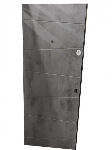 Дверь входная Fortezza Башня бетон серый 2050x960 мм правая