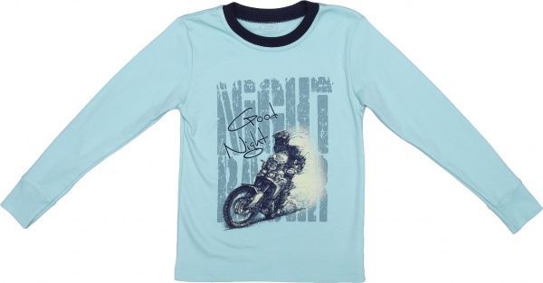 Піжама для хлопчиків Фламінго р.128 ментол/темно-синій 