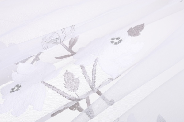 Ткань тюлевая HX 62842/280 SB 280 см сетка белая 