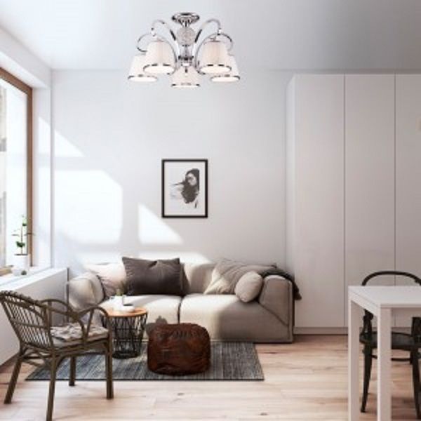 Люстра потолочная Strotskis Tessa 5x40 Вт E14 хром 60088/5 