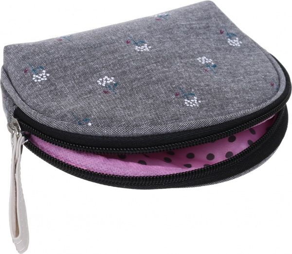 Набір косметичок Квітка В107-6 темно-сірий 