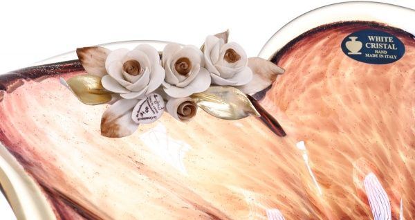 Фруктовница золотая Silva Star 49x30x23 см CN2900BRWS/9 White cristal