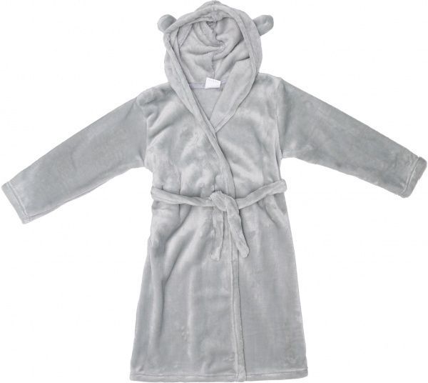 Халат дитячий унісекс Білтекс з вушками р.146 сірий 