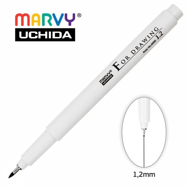 Мультилайнер Marvy Marvy 4600-S 1,2 мм черный 