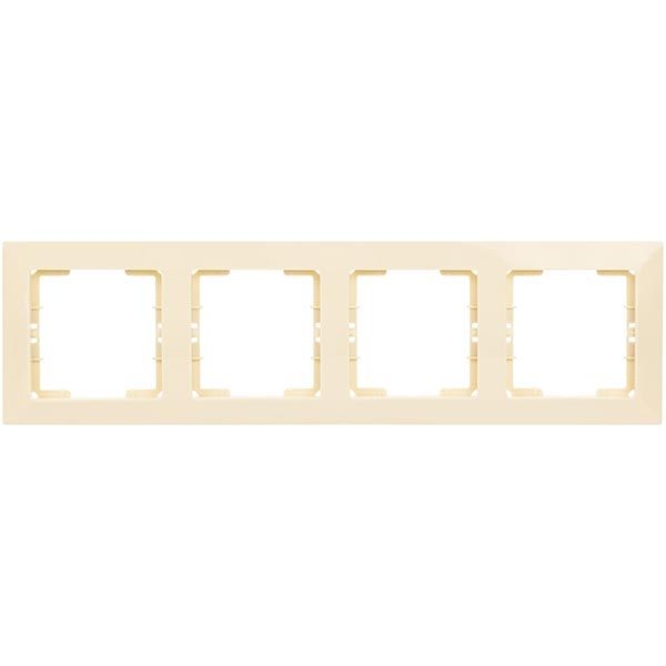 Рамка 4-на Mutlusan Candela горизонтальна крем