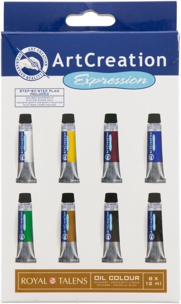 Набір олійних фарб 8 кольорів 12 мл ArtCreation Royal Talens