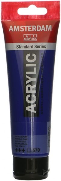 Краска акриловая № 570 Синий 120 мл Amsterdam Standart Royal Talens