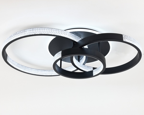 Світильник світлодіодний Hopfen Schwarz RС з пультом ДК 120 Вт чорний 3000-6000 К 