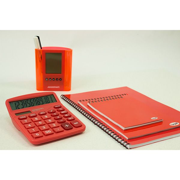 Стакан-годинник AH-1050 red Assistant