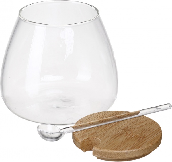 Сахарница с ложкой 580 мл стекло 32242 S&T