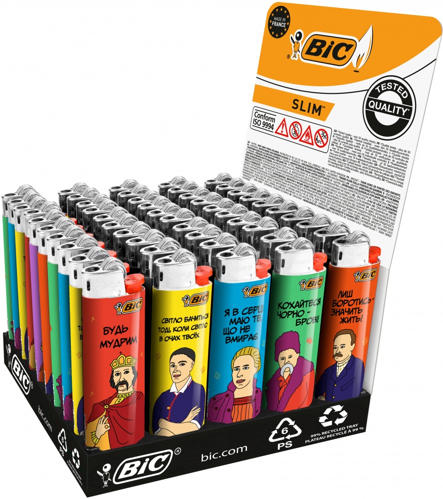Запальничка BIC кишенькова J23 Постаті