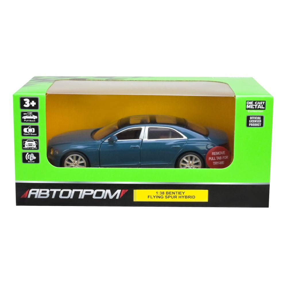 Машинка Автопром 1:38 Bentley Flying Spur Hybrid 68722