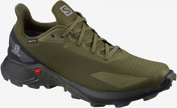 Кроссовки Salomon ALPHACROSS BLAST GTX Olive Nigh/Bk L41105800 р.UK 8,5 хаки