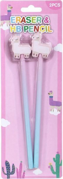 Набір олівців чорнографітних MF988859-3 (2 шт.) Лама Ningbo Johnshen Stationery Co. Ltd