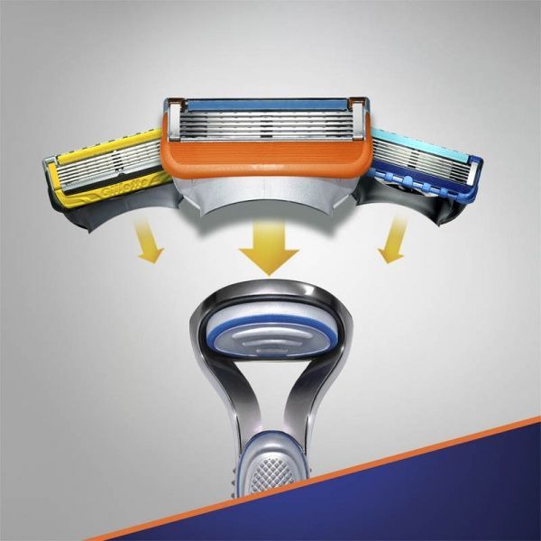 Подарунковий набір для чоловіків Gillette бритва Fusion 5 + гель для гоління Sensitive 75 мл