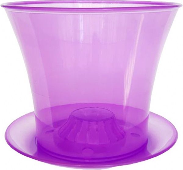 Горшок для орхидей Омела круглый 2,3л фиолетовый 