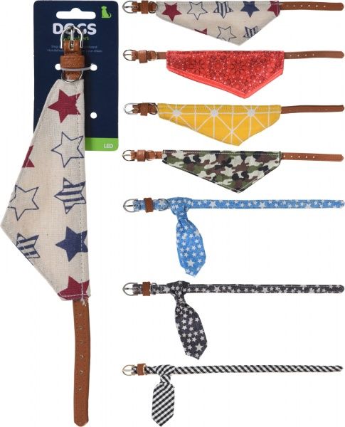 Ошейник с шарфом для собаки в ассортименте