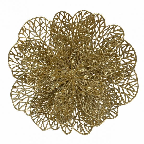 Ялинкова іграшка MISLT Цветок новогодний большой d 20 см