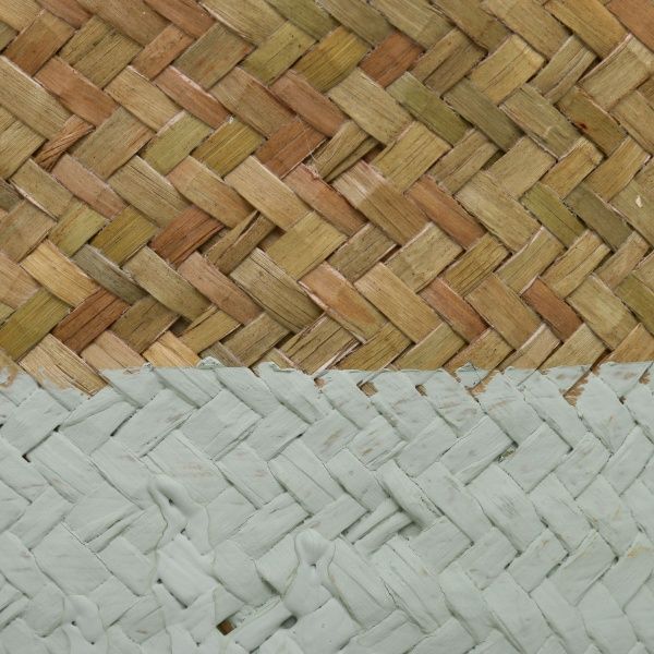 Корзинка плетеная большой 24х14 см мятный