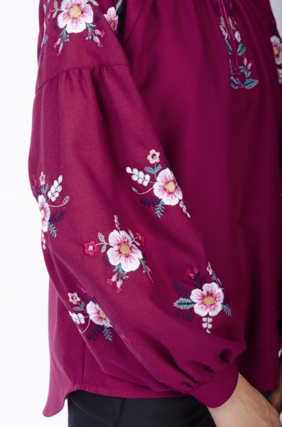 Вишиванка Едельвіка р. L бордовий 490-21/00