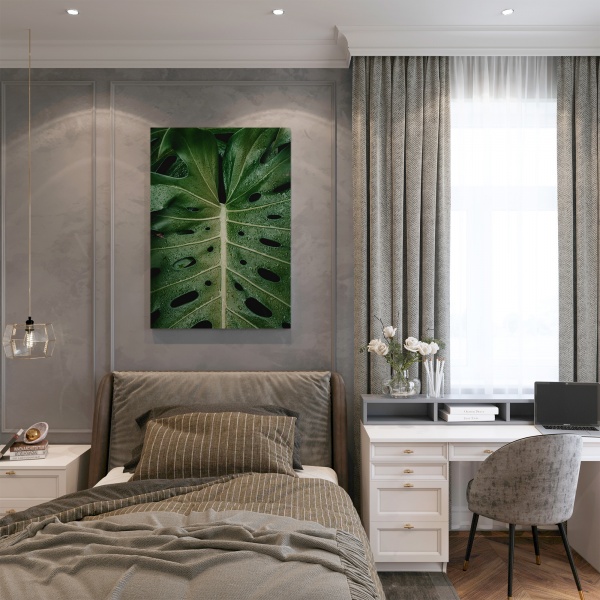 Картина на холсте Зеленые листья 50x70 см WS Holst 14082220,8 