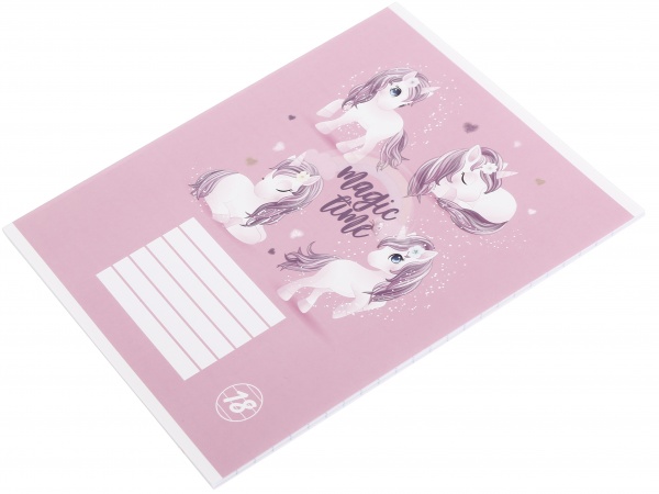 Тетрадь школьная Unicorn 18 листов линия Nota Bene