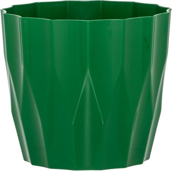 Горщик пластиковий Elsa Карат 190 круглий 3,6л зелений 