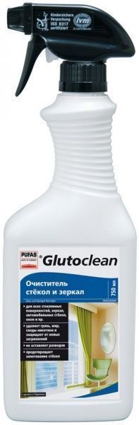 Средство моющее для стекла и зеркал Glutoclean 0,75л