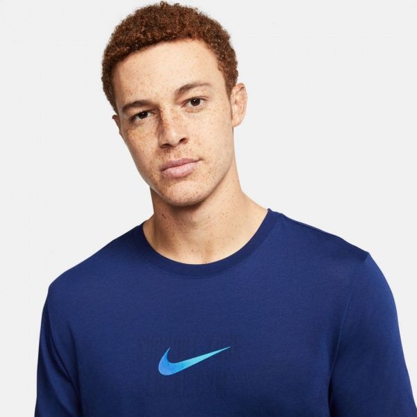 Футболка Nike M NK DRY TEE DB SSNL SWOOSH CK4248-492 M синій