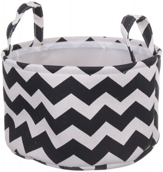 Корзина BW 30х18 см черно-белый