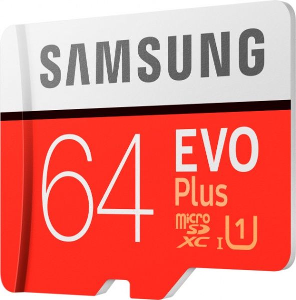 Карта памяти Samsung microSDXC 64 ГБ UHS Speed Class 1 (U1) (MB-MC64HA/RU) EVO Plus V2 