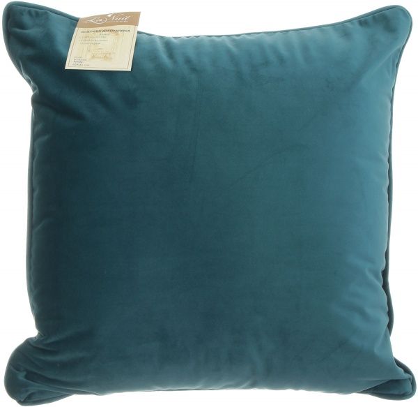 Подушка декоративна Велюр з кантом 45x45 см зелений La Nuit 