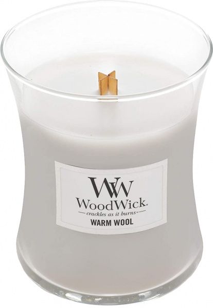Свеча ароматическая Woodwick Medium Warm Wool 275 г 
