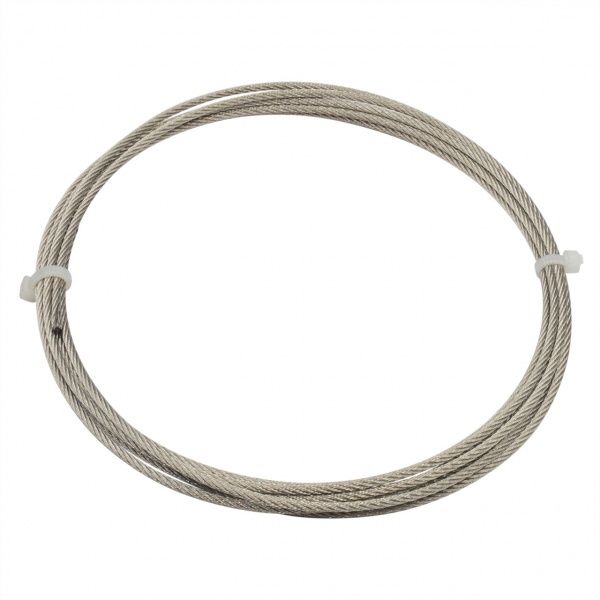 Трос нержавіючий 2 мм 6х7+1FC 3 пог.м