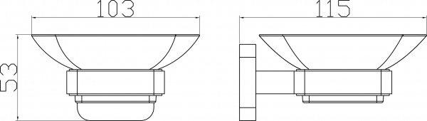 Держатель для мыла Aqua Rodos Capri 6622