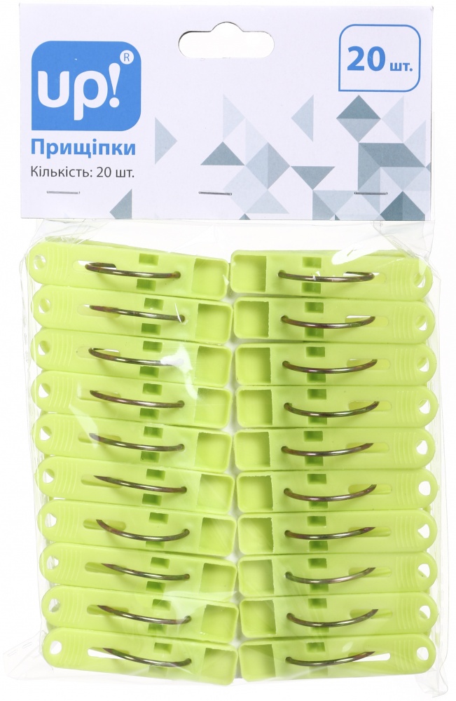Прищепки пластик 20 шт. UP! (Underprice)